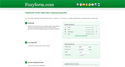 Desktop Screenshot of fi.foxyform.com