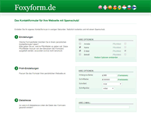 Tablet Screenshot of foxyform.de