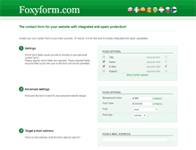 Tablet Screenshot of foxyform.com